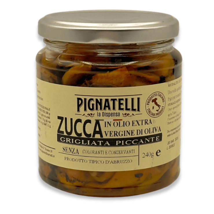 Zucca grigliata piccante Pignatelli la dispensa